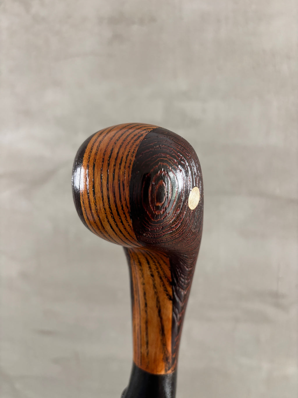 Curly Ash Laminated Wenge Knob
