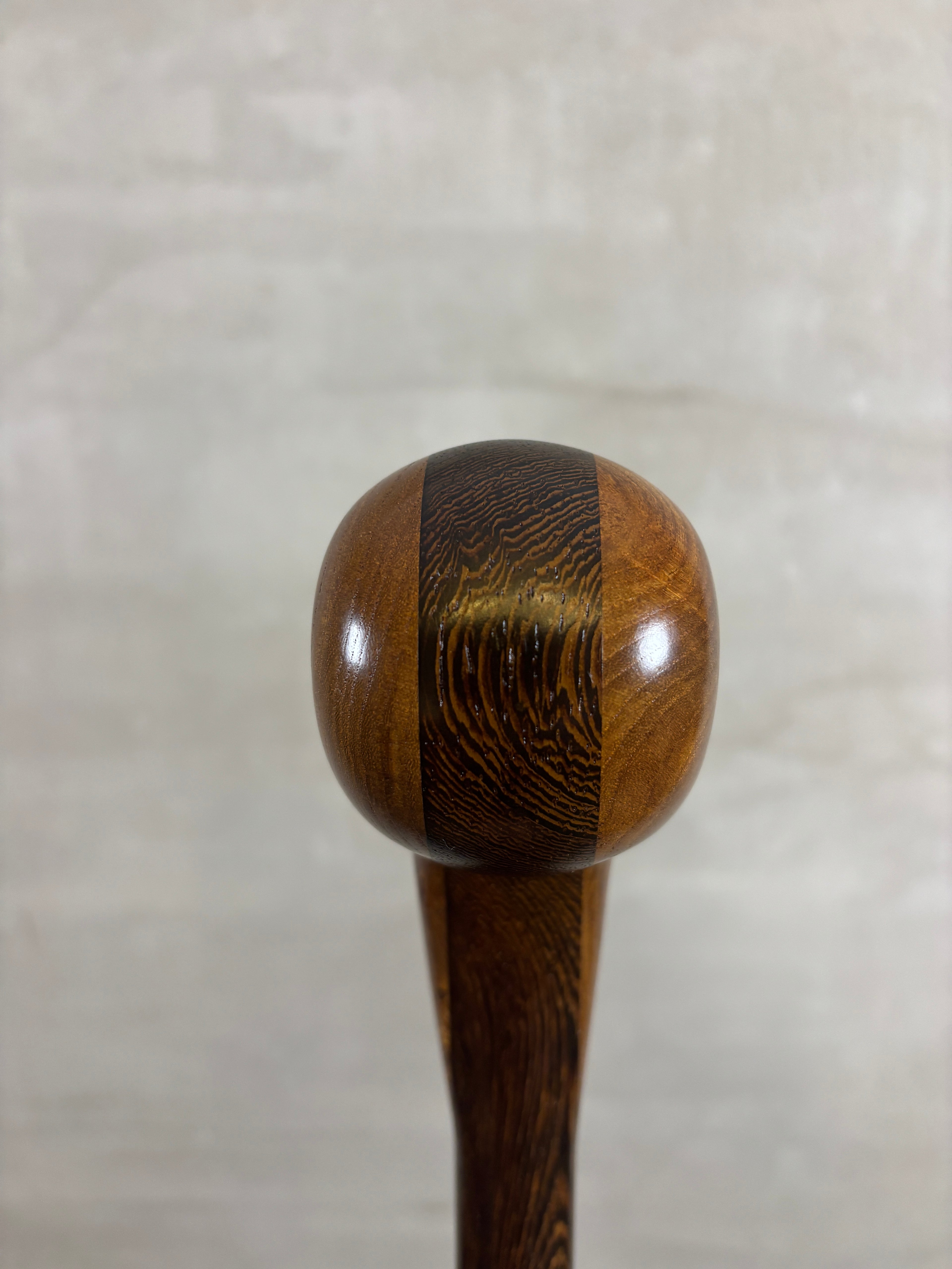 Wenge & Elm Burl Walking Stick