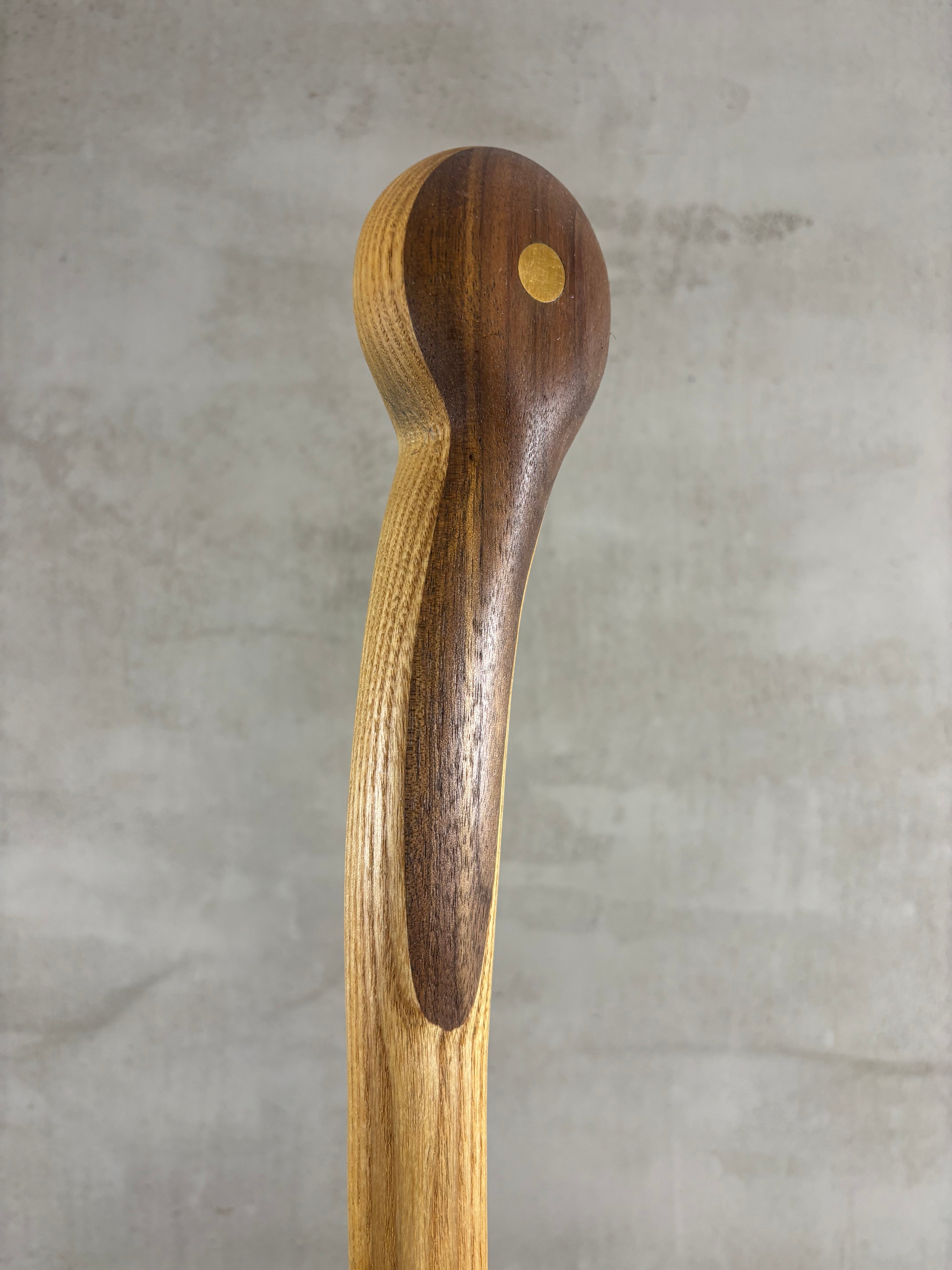 Ash & Walnut Walking Defence Stick