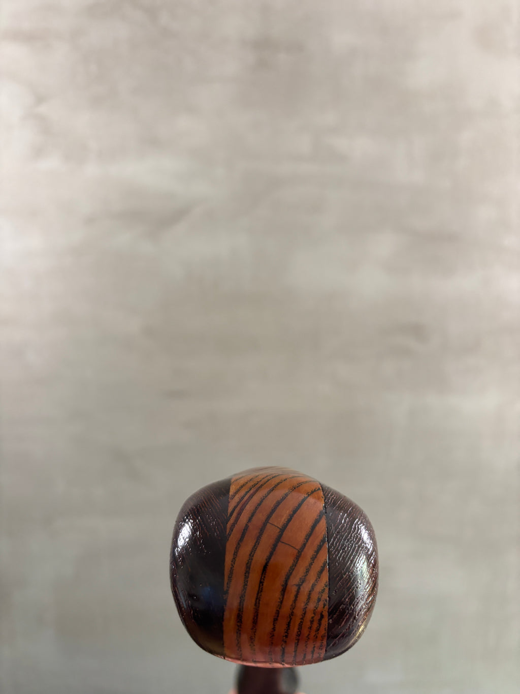 Curly Ash Laminated Wenge Knob