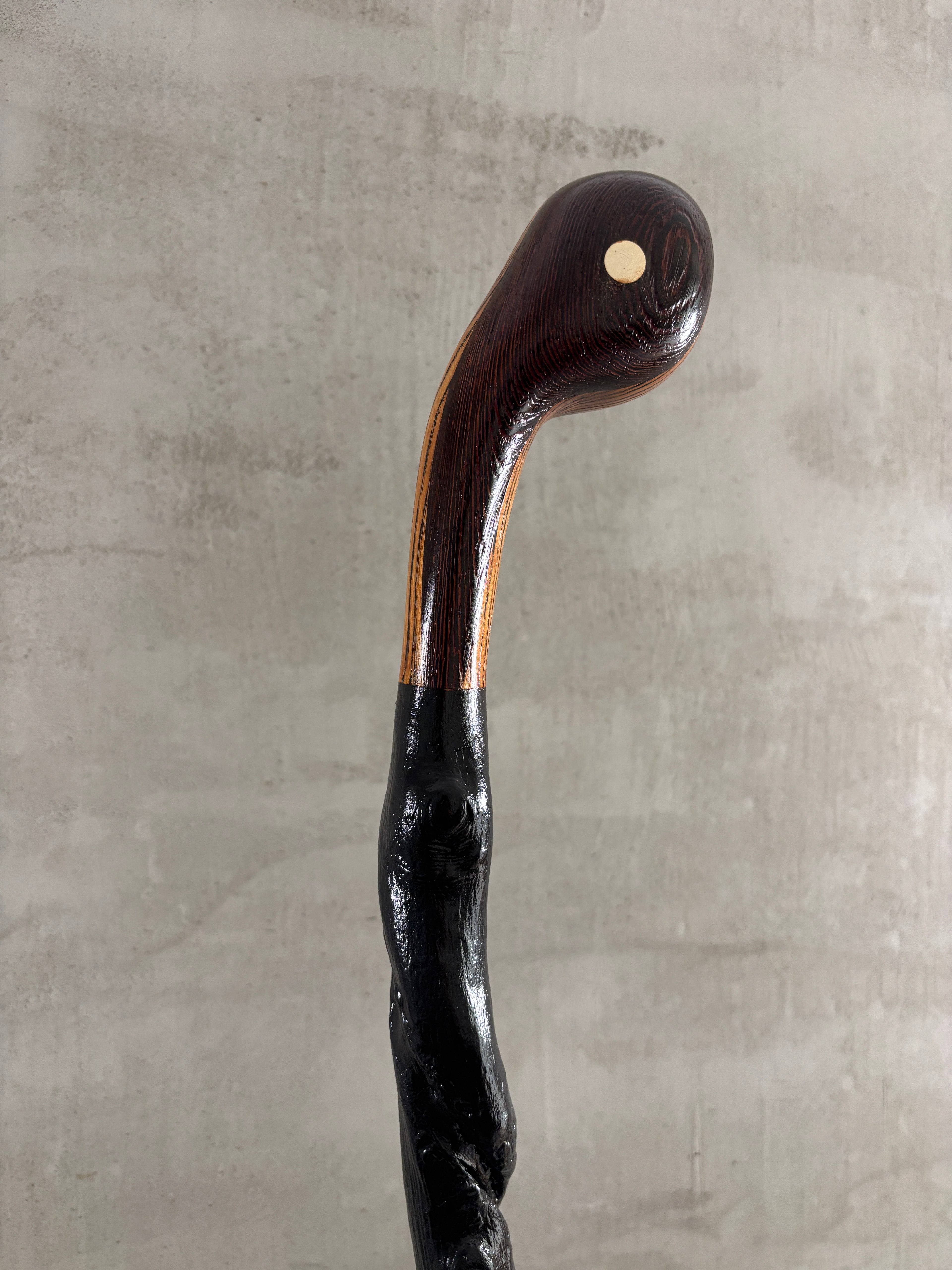 Curly Ash Laminated Wenge Knob