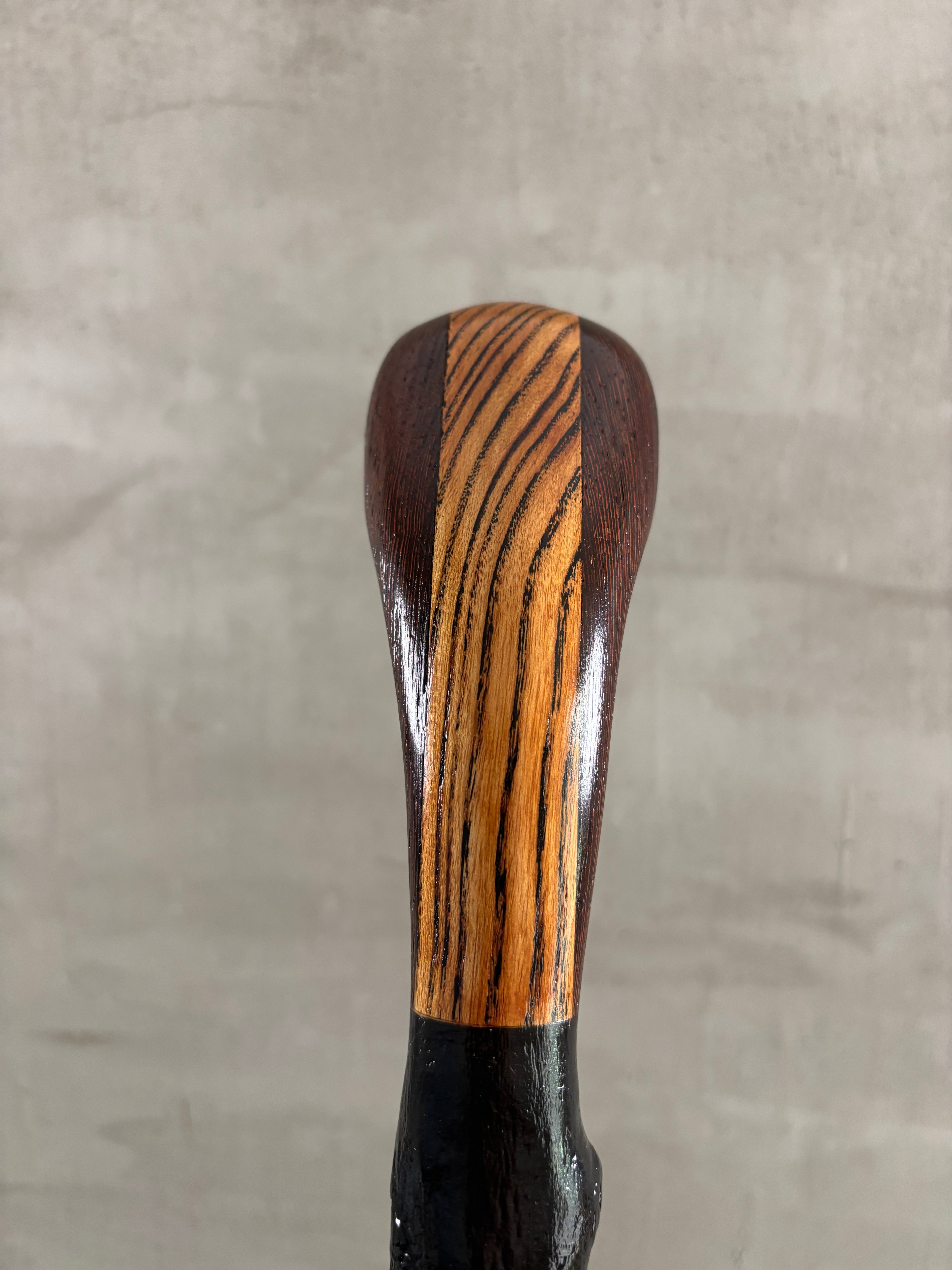 Curly Ash Laminated Wenge Knob
