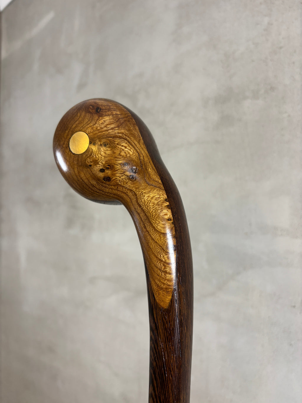 Wenge & Elm Burl Walking Stick