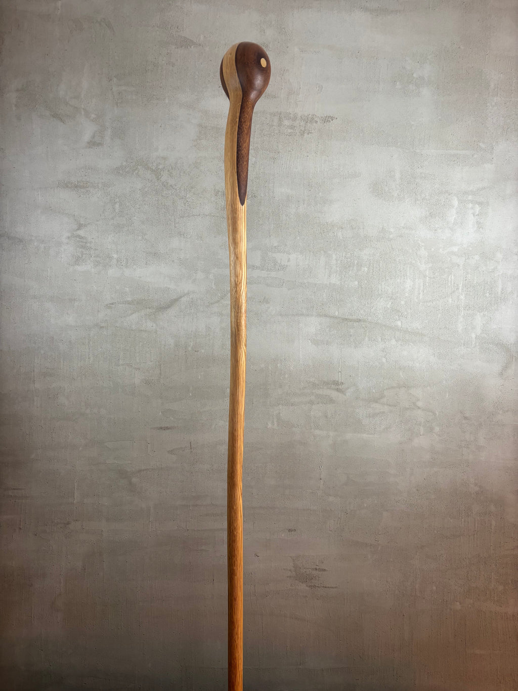 Oak & Iroko Walking Stick