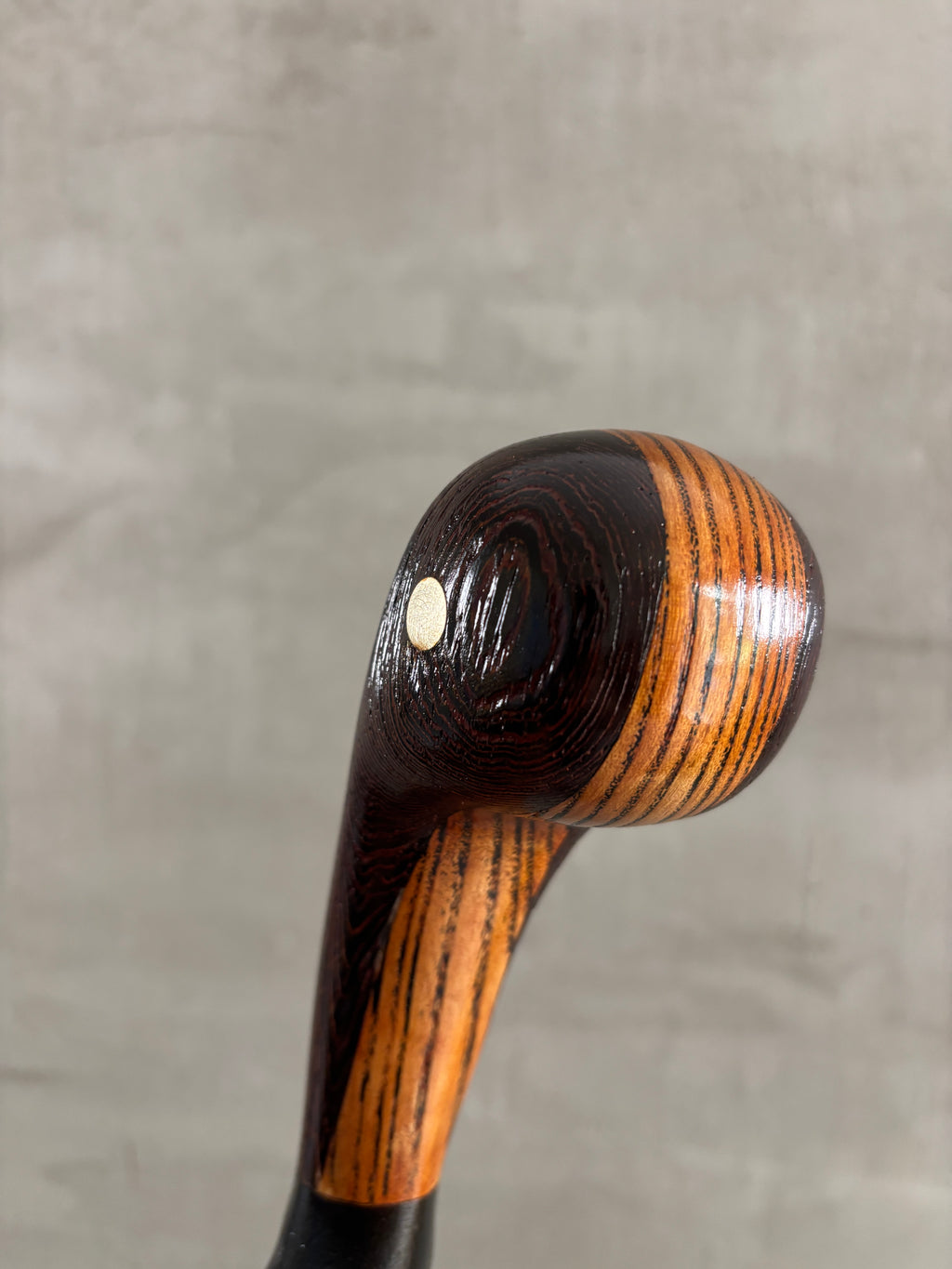 Curly Ash Laminated Wenge Knob