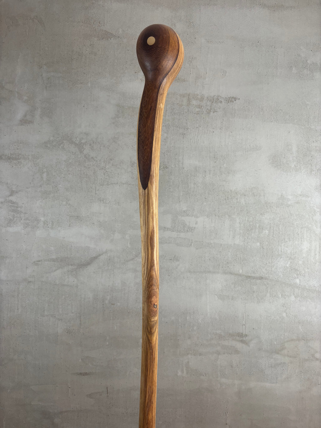 Oak & Iroko Walking Stick