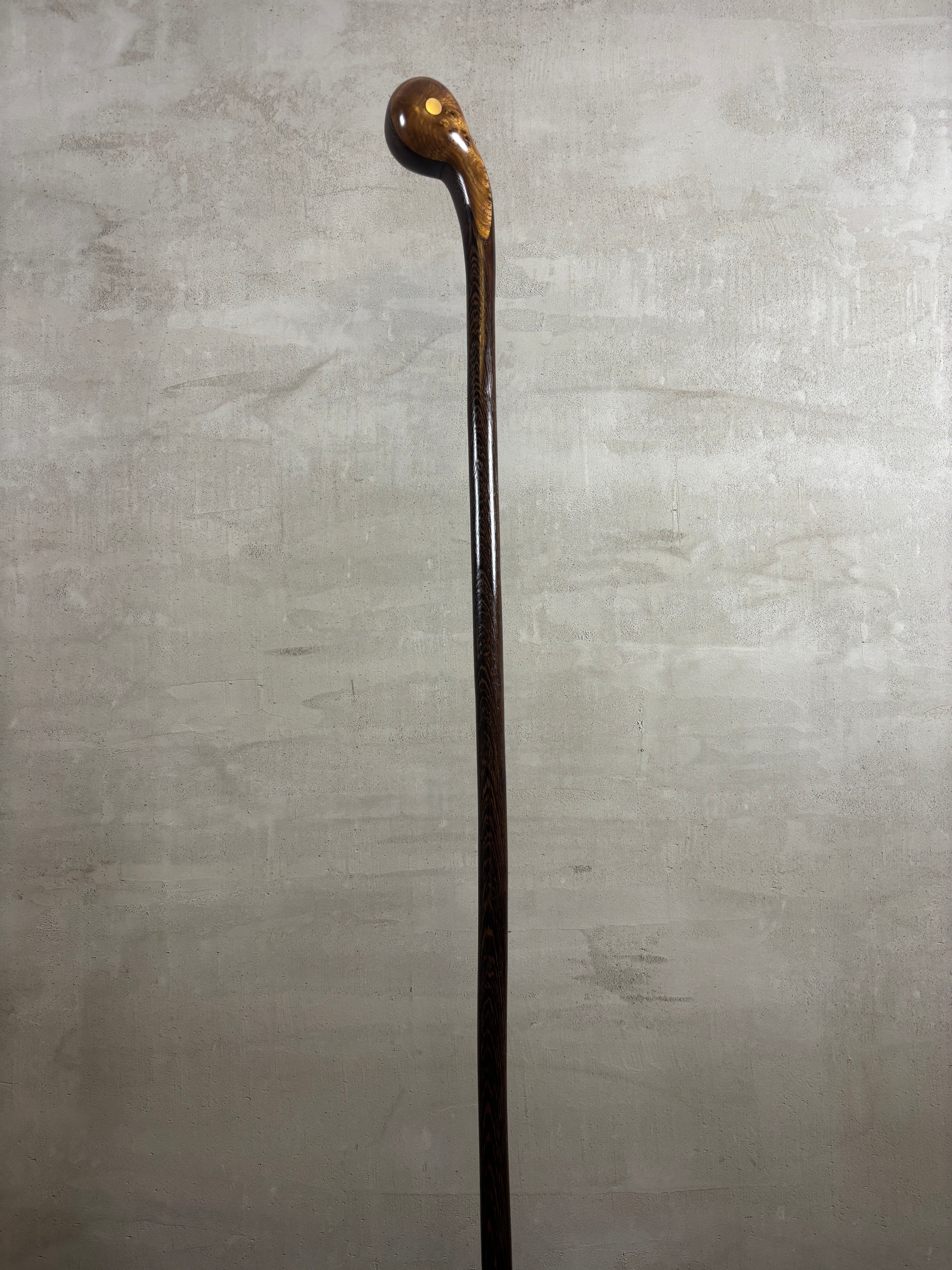 Wenge & Elm Burl Walking Stick