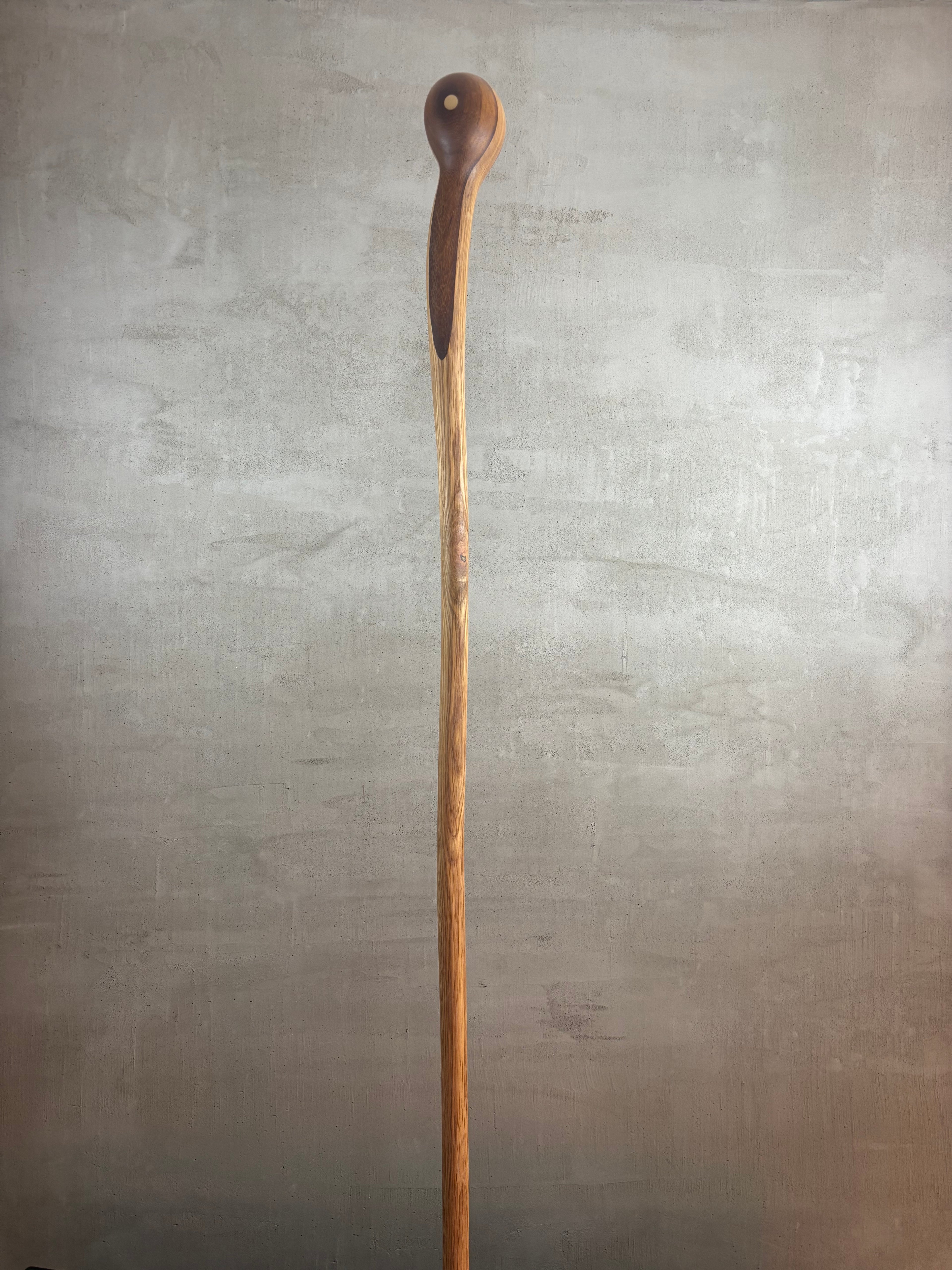 Oak & Iroko Walking Defence Stick