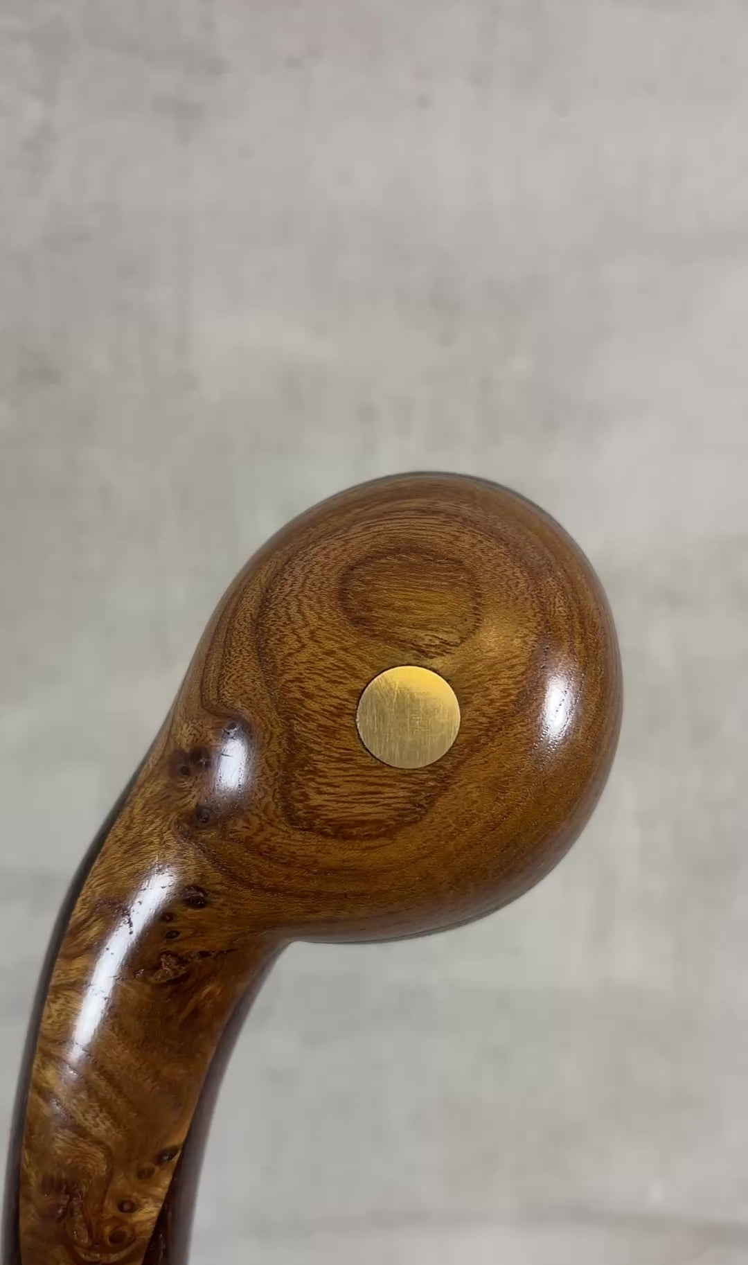 Wenge & Elm Burl Walking Stick